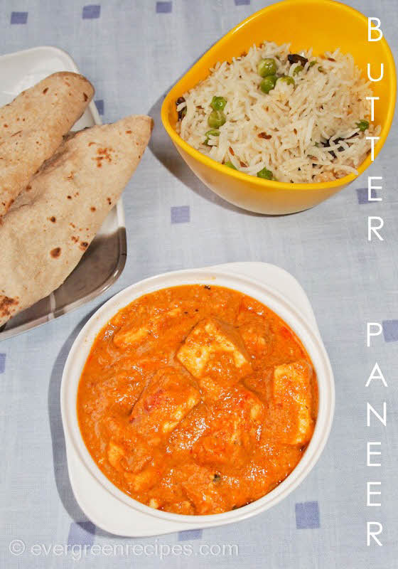 Butter Paneer Recipe with Step by Step Pictures