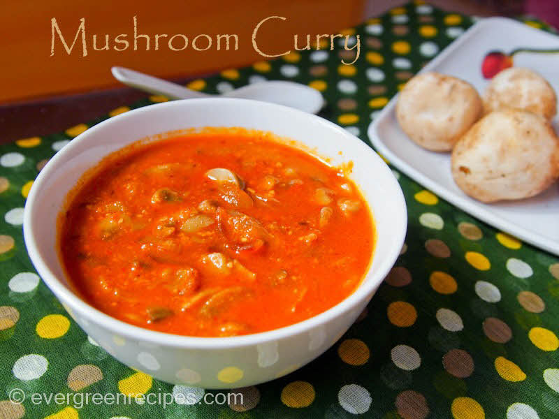 Mushroom Curry Recipe | Dahi Mushroom Curry