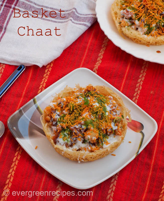 Potato Basket Chaat Indian Chaat Recipes