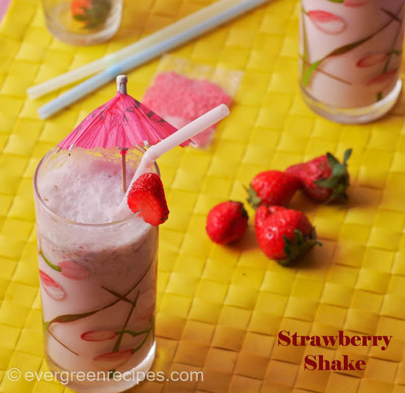 Strawberry Milkshake Recipe 